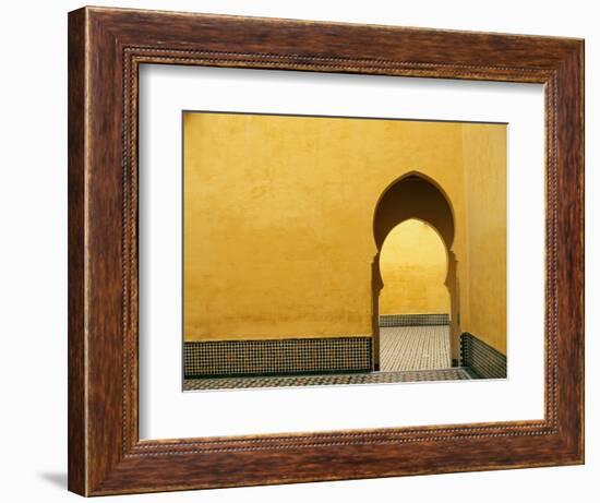 Doorway at Mausoleum of Moulay Ismail-Paul Souders-Framed Photographic Print