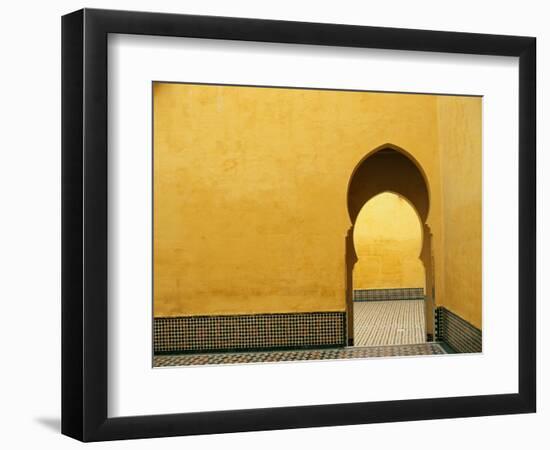 Doorway at Mausoleum of Moulay Ismail-Paul Souders-Framed Photographic Print