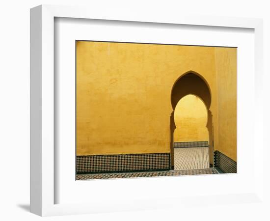 Doorway at Mausoleum of Moulay Ismail-Paul Souders-Framed Photographic Print