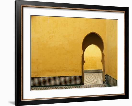 Doorway at Mausoleum of Moulay Ismail-Paul Souders-Framed Photographic Print