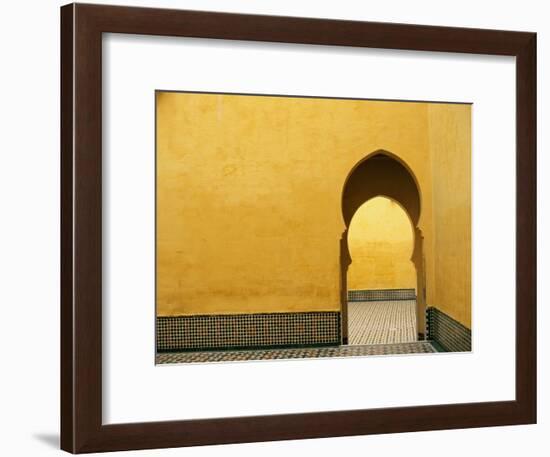 Doorway at Mausoleum of Moulay Ismail-Paul Souders-Framed Photographic Print