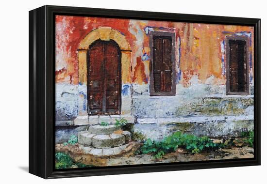 Doorway, Corfu, 2006-Trevor Neal-Framed Premier Image Canvas