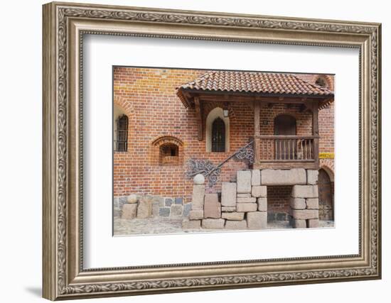 Doorway in Inner courtyard of Malbork Castle.-Mallorie Ostrowitz-Framed Photographic Print