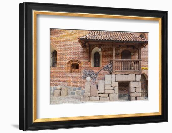 Doorway in Inner courtyard of Malbork Castle.-Mallorie Ostrowitz-Framed Photographic Print