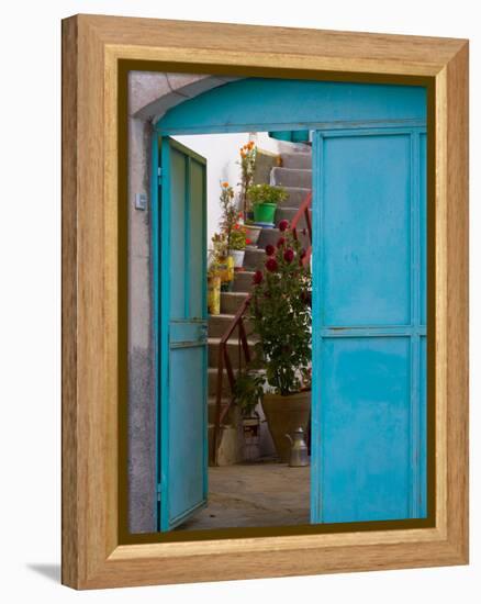 Doorway in Small Village, Cappadoccia, Turkey-Darrell Gulin-Framed Premier Image Canvas