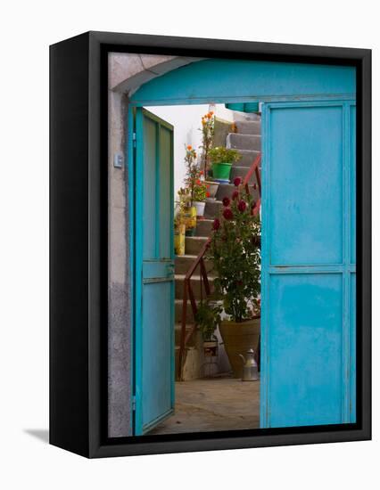 Doorway in Small Village, Cappadoccia, Turkey-Darrell Gulin-Framed Premier Image Canvas