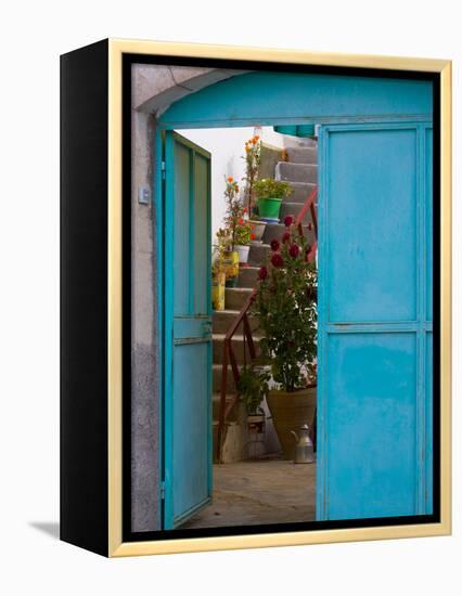 Doorway in Small Village, Cappadoccia, Turkey-Darrell Gulin-Framed Premier Image Canvas