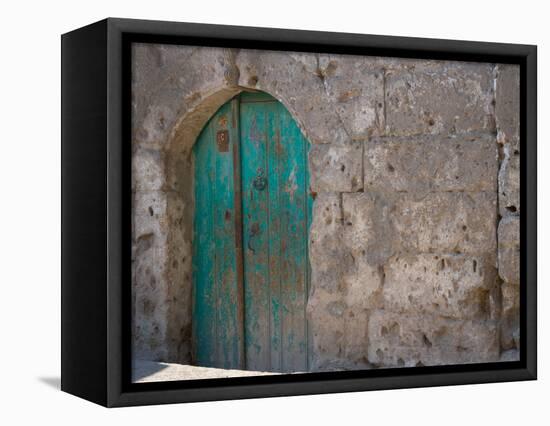 Doorway in Small Village, Cappadoccia, Turkey-Darrell Gulin-Framed Premier Image Canvas