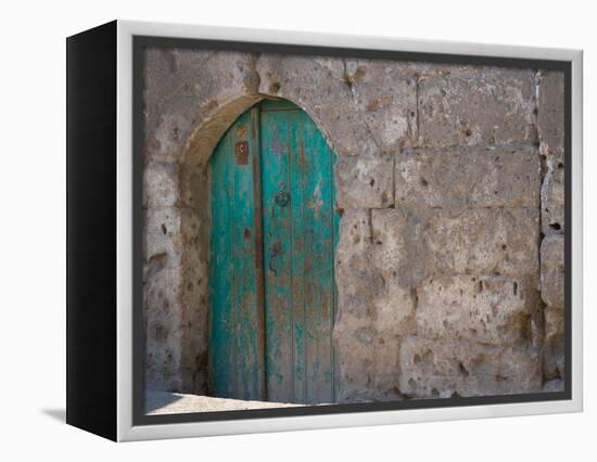 Doorway in Small Village, Cappadoccia, Turkey-Darrell Gulin-Framed Premier Image Canvas