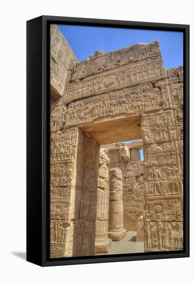 Doorway in the Temple of Khonsu, Karnak Temple, Luxor, Thebes, Egypt, North Africa, Africa-Richard Maschmeyer-Framed Premier Image Canvas