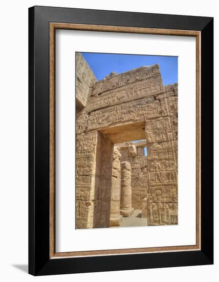 Doorway in the Temple of Khonsu, Karnak Temple, Luxor, Thebes, Egypt, North Africa, Africa-Richard Maschmeyer-Framed Photographic Print