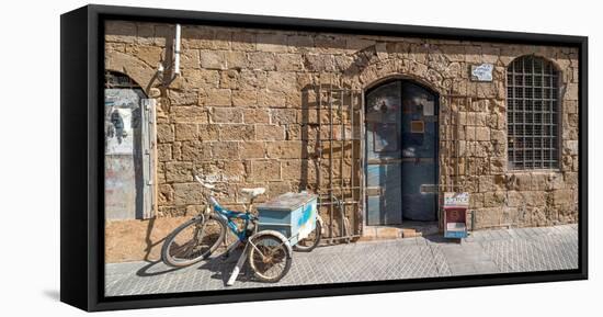 Doorway of a building, Jaffa, Tel Aviv, Israel-null-Framed Premier Image Canvas