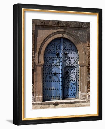 Doorway, Sidi Bou Said, Tunisia, North Africa, Africa-J Lightfoot-Framed Photographic Print