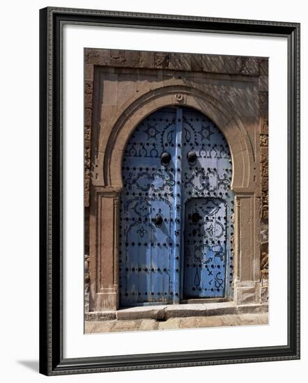 Doorway, Sidi Bou Said, Tunisia, North Africa, Africa-J Lightfoot-Framed Photographic Print