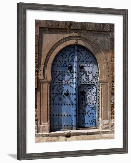 Doorway, Sidi Bou Said, Tunisia, North Africa, Africa-J Lightfoot-Framed Photographic Print