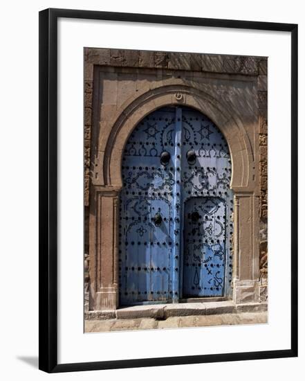 Doorway, Sidi Bou Said, Tunisia, North Africa, Africa-J Lightfoot-Framed Photographic Print