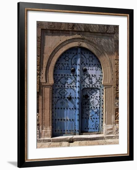 Doorway, Sidi Bou Said, Tunisia, North Africa, Africa-J Lightfoot-Framed Photographic Print