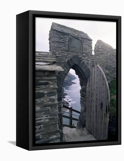 Doorway, Tintagel Castle, Cornwall, England, United Kingdom-Adam Woolfitt-Framed Premier Image Canvas