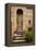 Doorway with Flowers, Pienza, Tuscany, Italy-Terry Eggers-Framed Premier Image Canvas