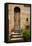 Doorway with Flowers, Pienza, Tuscany, Italy-Terry Eggers-Framed Premier Image Canvas