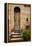 Doorway with Flowers, Pienza, Tuscany, Italy-Terry Eggers-Framed Premier Image Canvas