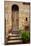 Doorway with Flowers, Pienza, Tuscany, Italy-Terry Eggers-Mounted Photographic Print