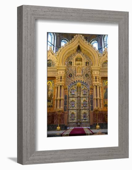 Doorway within The Church on the Spilled Blood, UNESCO World Heritage Site, St. Petersburg, Russia,-Miles Ertman-Framed Photographic Print