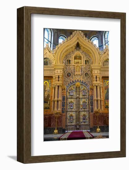 Doorway within The Church on the Spilled Blood, UNESCO World Heritage Site, St. Petersburg, Russia,-Miles Ertman-Framed Photographic Print