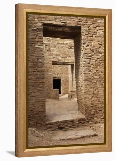 Doorways Inside Pueblo Bonito, an Anasazi/Ancestral Puebloan Site in Chaco Canyon, New Mexico-null-Framed Premier Image Canvas