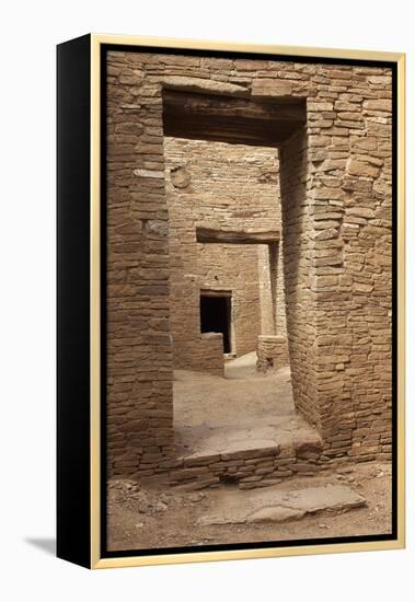 Doorways Inside Pueblo Bonito, an Anasazi/Ancestral Puebloan Site in Chaco Canyon, New Mexico-null-Framed Premier Image Canvas