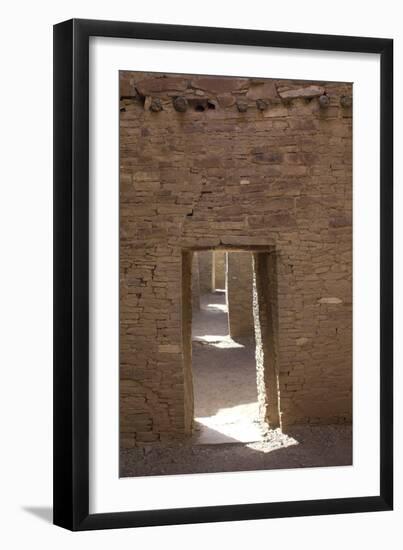 Doorways Inside Pueblo Bonito, an Anasazi/Ancestral Puebloan Site in Chaco Canyon, New Mexico-null-Framed Photographic Print