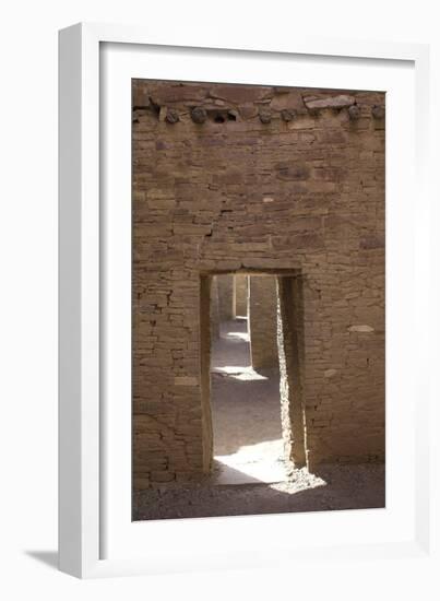 Doorways Inside Pueblo Bonito, an Anasazi/Ancestral Puebloan Site in Chaco Canyon, New Mexico-null-Framed Photographic Print