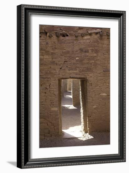 Doorways Inside Pueblo Bonito, an Anasazi/Ancestral Puebloan Site in Chaco Canyon, New Mexico-null-Framed Photographic Print