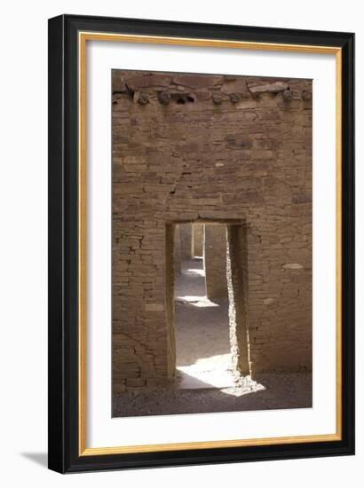 Doorways Inside Pueblo Bonito, an Anasazi/Ancestral Puebloan Site in Chaco Canyon, New Mexico-null-Framed Photographic Print