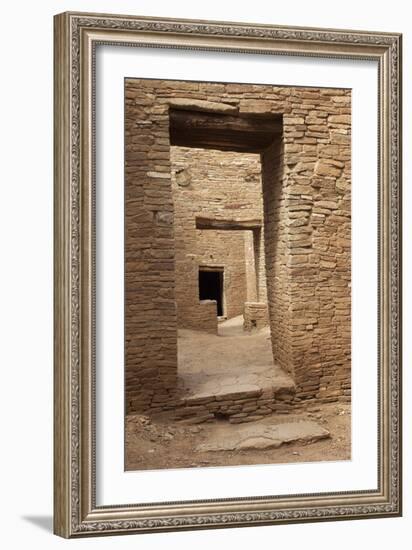 Doorways Inside Pueblo Bonito, an Anasazi/Ancestral Puebloan Site in Chaco Canyon, New Mexico-null-Framed Photographic Print