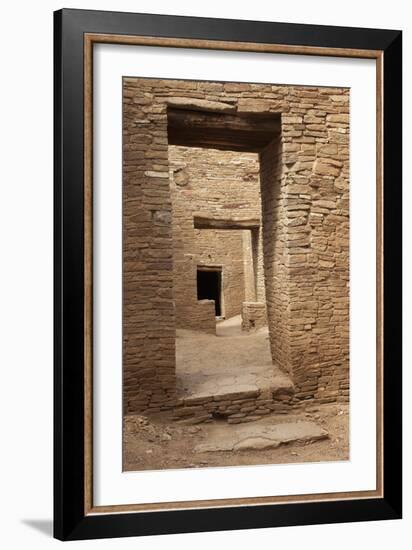 Doorways Inside Pueblo Bonito, an Anasazi/Ancestral Puebloan Site in Chaco Canyon, New Mexico-null-Framed Photographic Print
