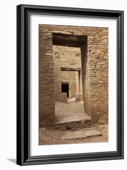 Doorways Inside Pueblo Bonito, an Anasazi/Ancestral Puebloan Site in Chaco Canyon, New Mexico-null-Framed Photographic Print