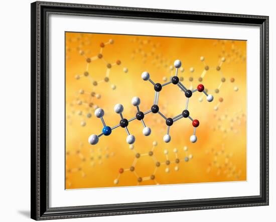 Dopamine Neurotransmitter Molecule-David Mack-Framed Photographic Print