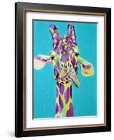 Dopey Giraffe-Jenn Seeley-Framed Art Print