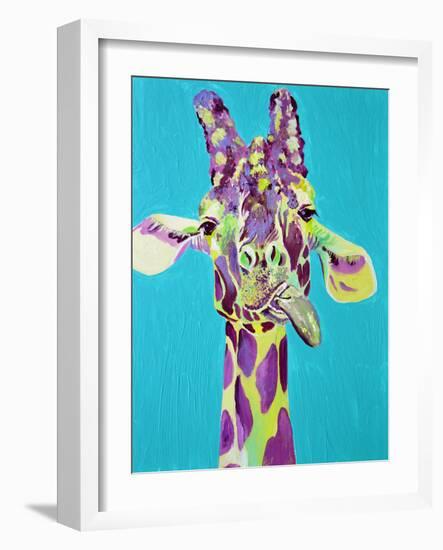 Dopey Giraffe-Jenn Seeley-Framed Art Print