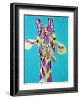 Dopey Giraffe-Jenn Seeley-Framed Art Print