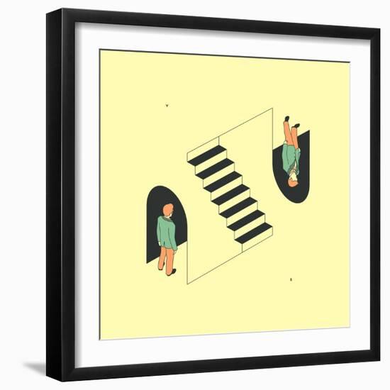 doppelganger-Jazzberry Blue-Framed Premium Giclee Print