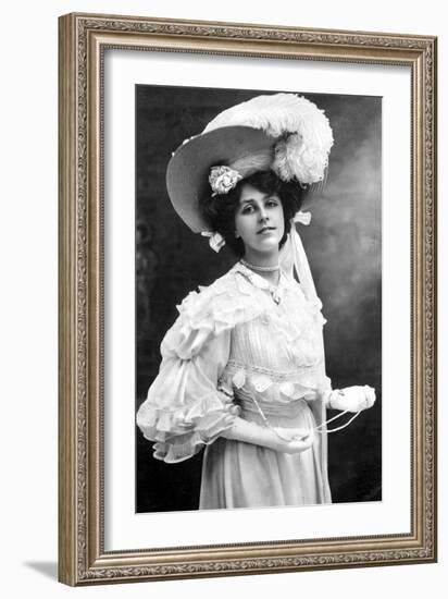 Dora Barton, English Actress, 1900s-J Beagles & Co-Framed Giclee Print