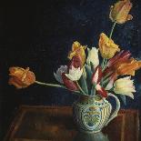 Tulips in a Staffordshire Jug, Catalogue No. 210C-Dora Carrington-Framed Giclee Print