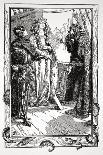 King Anguish gives Isolt to Sir Tristram', 1905-Dora Curtis-Framed Giclee Print