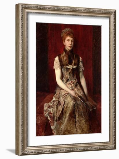 Dora Fournier-Gabillon around 1879-Hans Makart-Framed Giclee Print