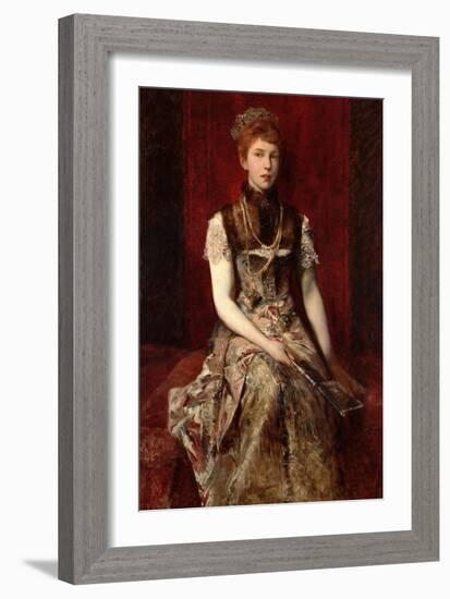 Dora Fournier-Gabillon around 1879-Hans Makart-Framed Giclee Print