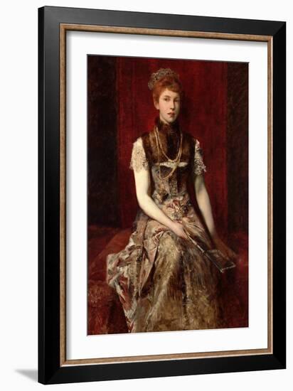 Dora Fournier-Gabillon around 1879-Hans Makart-Framed Giclee Print