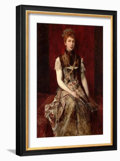 Dora Fournier-Gabillon around 1879-Hans Makart-Framed Giclee Print