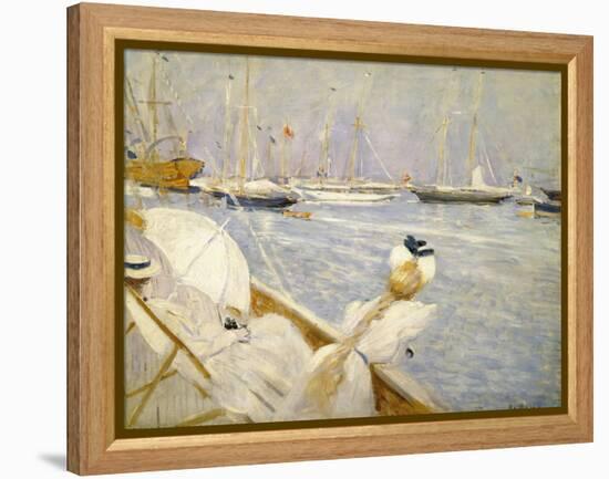 Dora Hugo and the Wife of the Artist; Dora Hugo Et La Femme De L'Artiste-Paul Cesar Helleu-Framed Premier Image Canvas